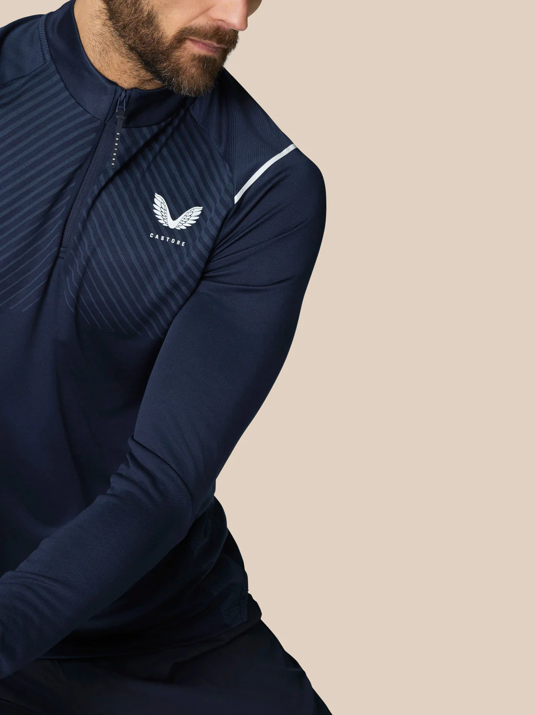 PINNACLE LVS 1/4 ZIP TOP - NAVY - Image 5