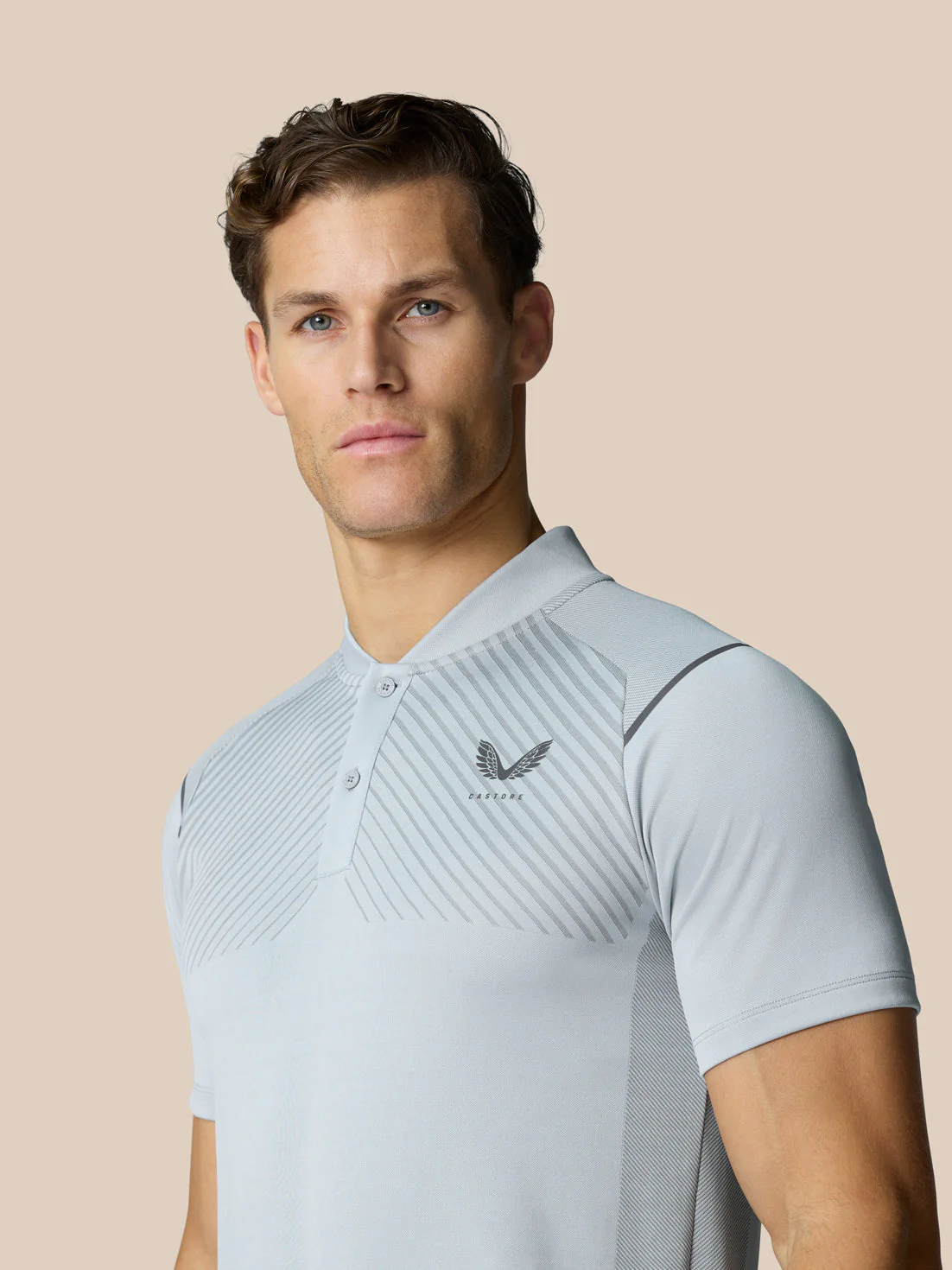 PINNACLE GOLF LVS POLO - MID GREY - Image 5