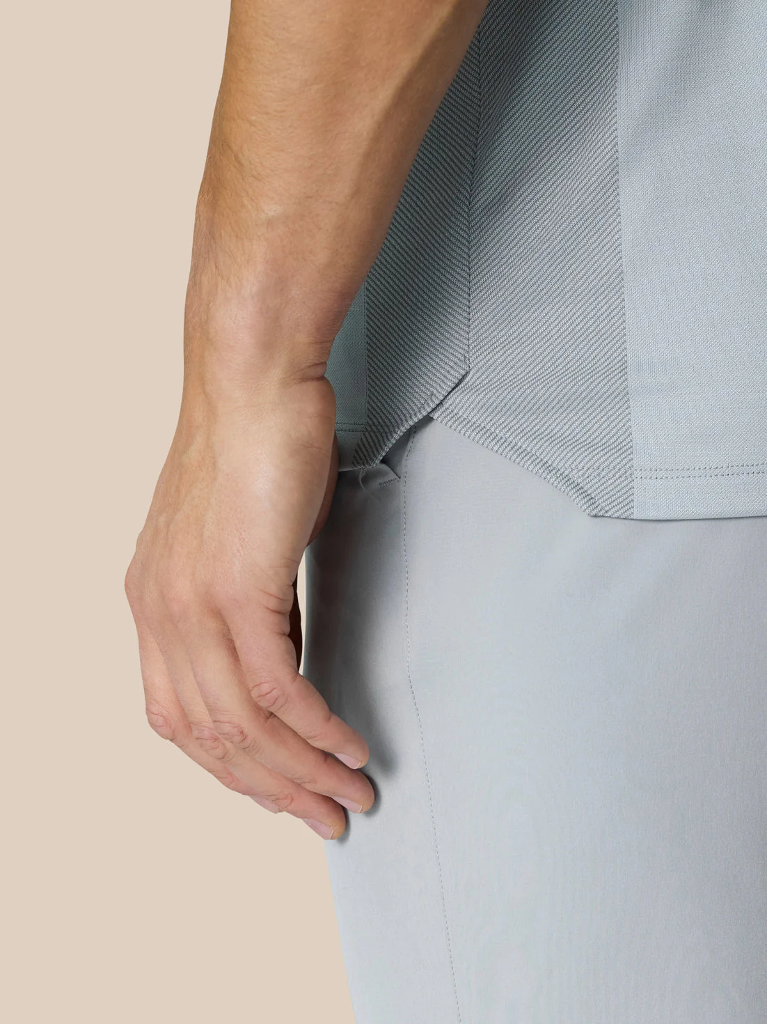 PINNACLE GOLF LVS POLO - MID GREY - Image 6