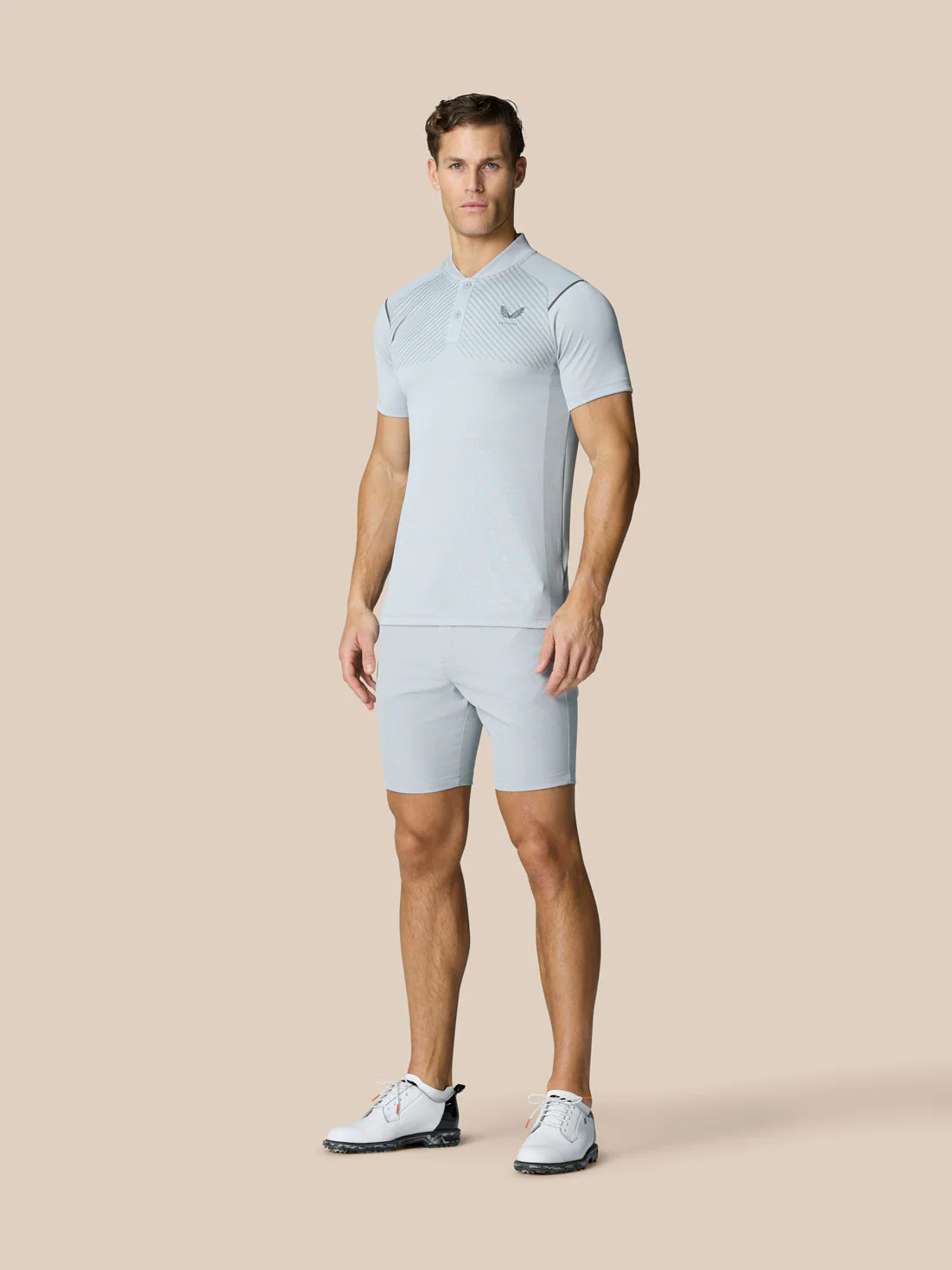 PINNACLE GOLF LVS POLO - MID GREY - Image 7