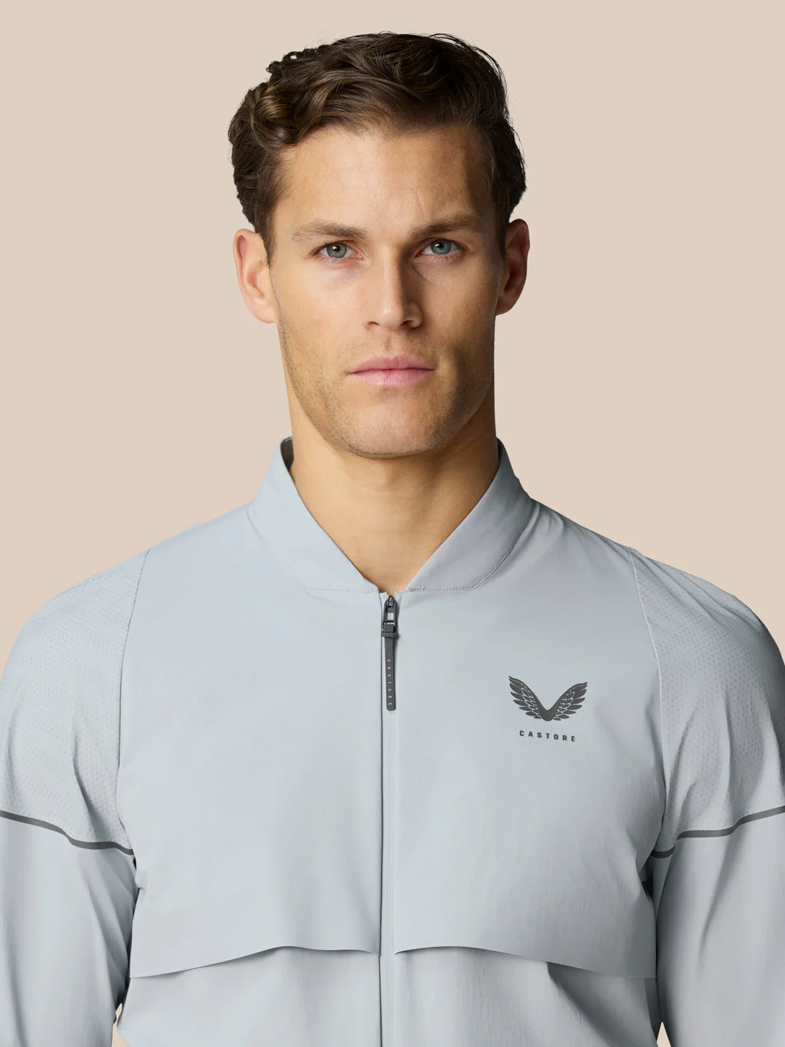GOLF PINNACLE LVS WOVEN JACKET - MID GREY - Image 7