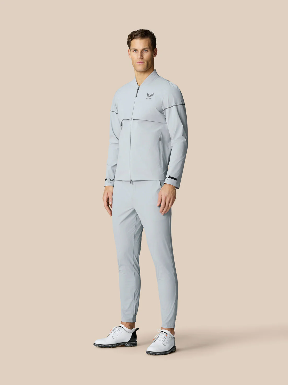 GOLF PINNACLE LVS WOVEN JACKET - MID GREY - Image 8