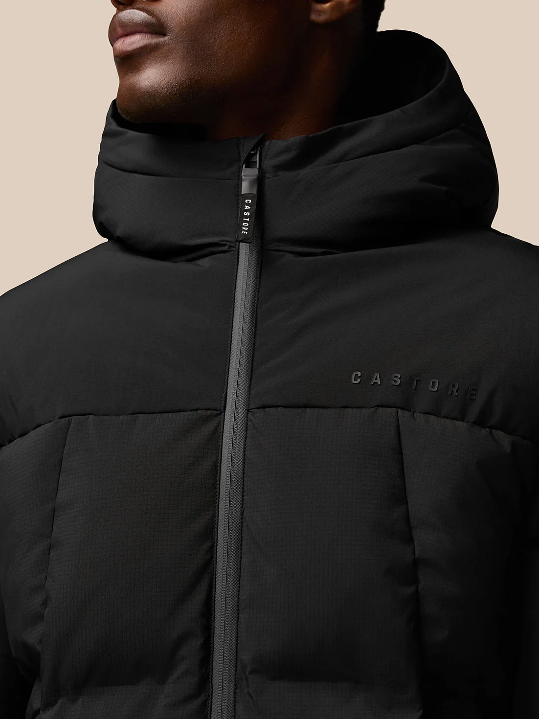 PUFFER JACKET - BLACK - Image 3