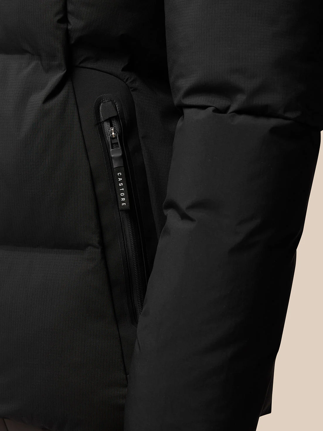 PUFFER JACKET - BLACK - Image 4
