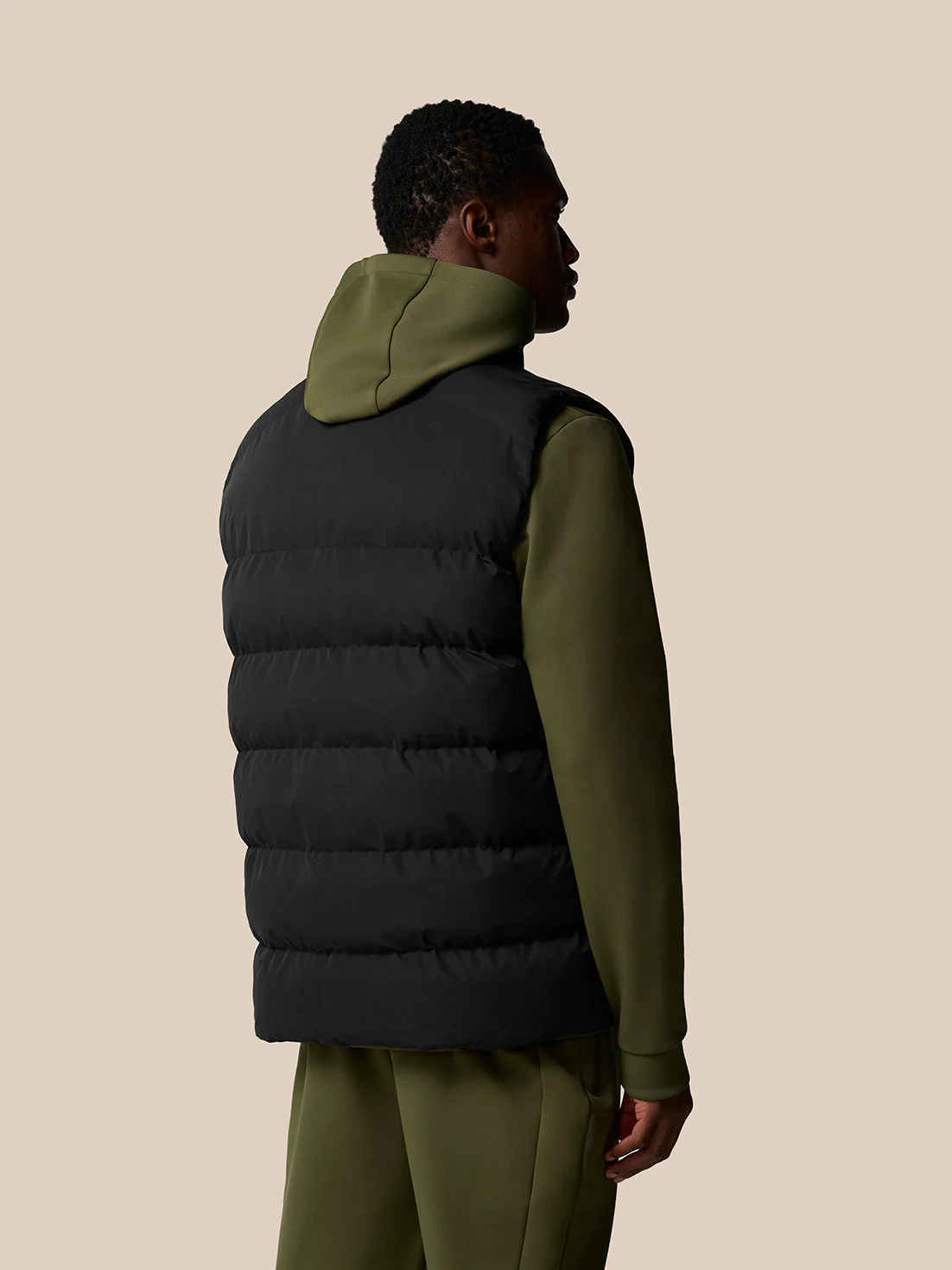 PUFFER GILET - BLACK - Image 2