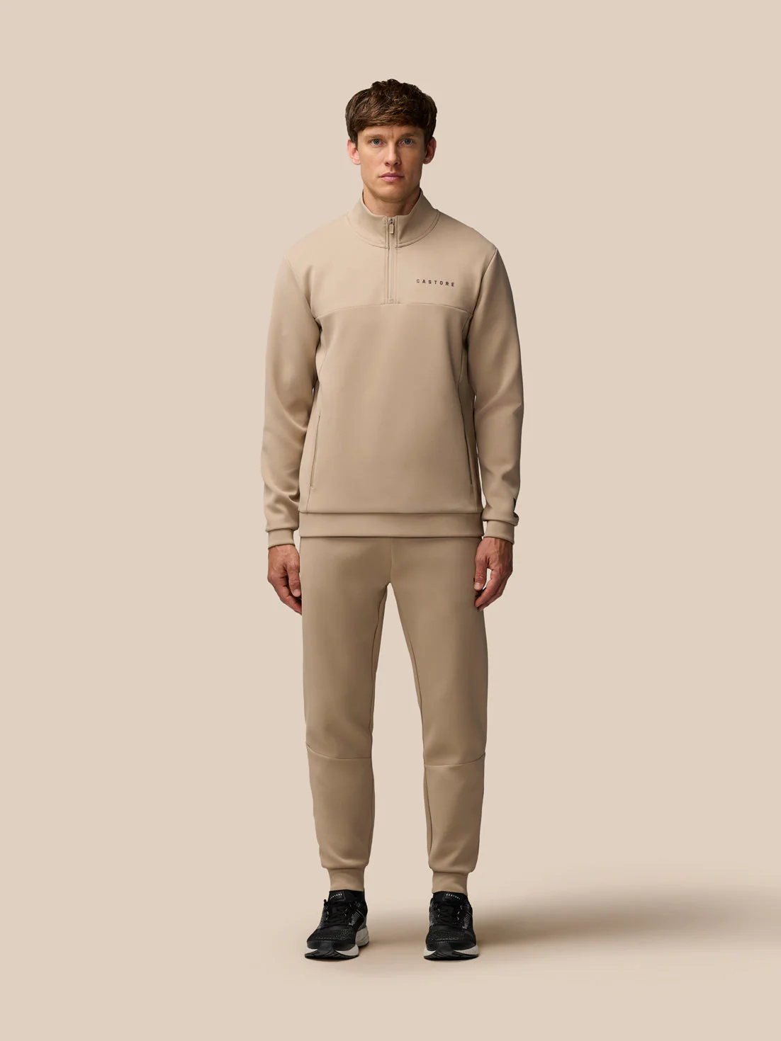 FLEX LIFESTYLE 1/4 ZIP - MUSHROOM/GUNMETAL - Image 4