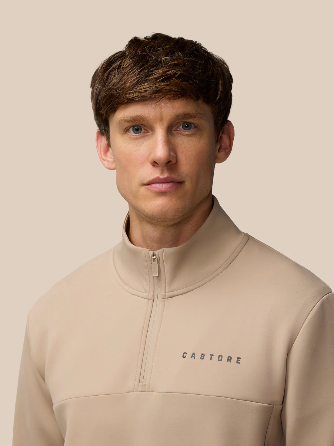 FLEX LIFESTYLE 1/4 ZIP - MUSHROOM/GUNMETAL - Image 9