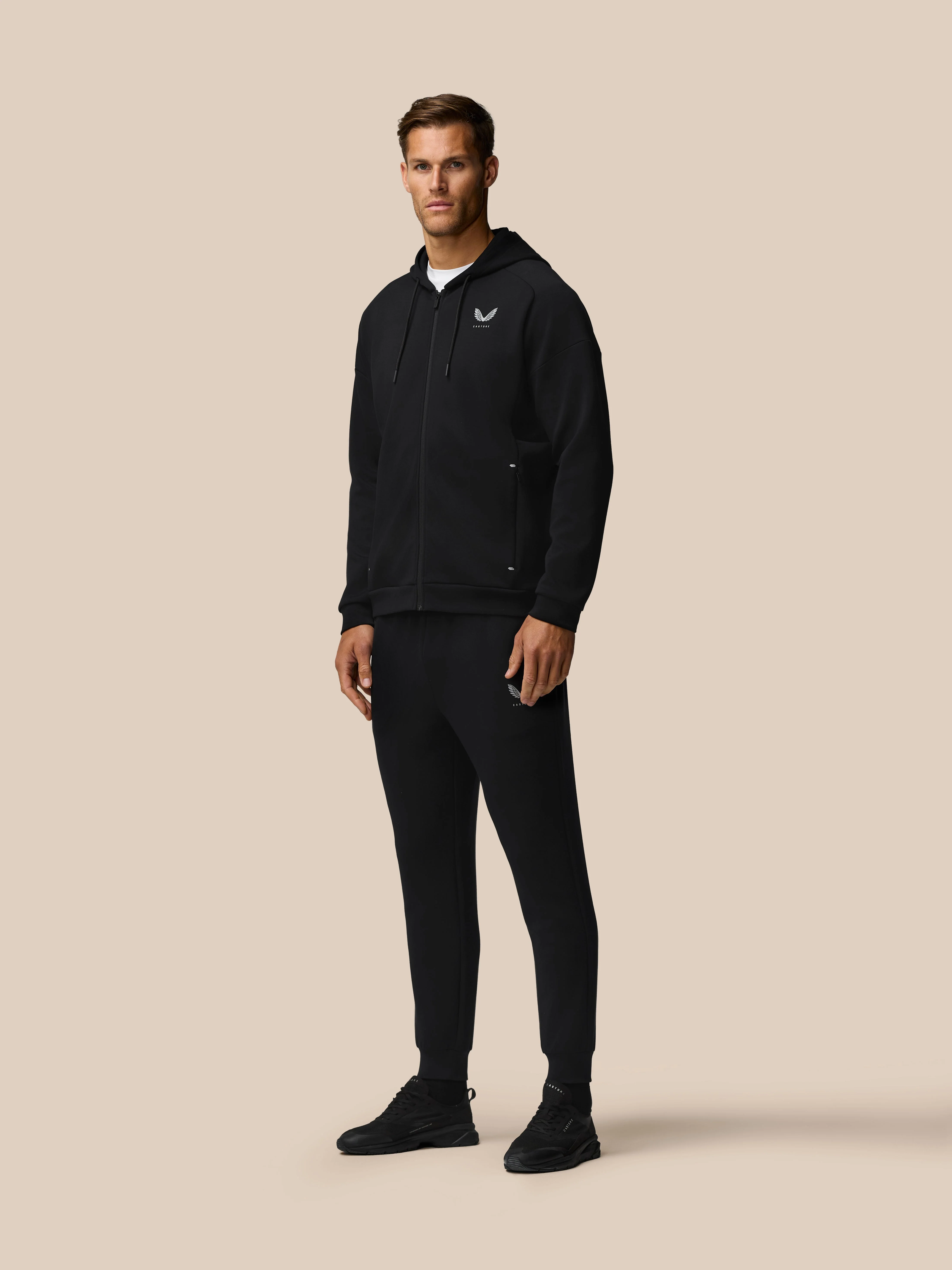 TRAVEL LIFESTYLE ZIP HOODIE - BLACK - Image 4