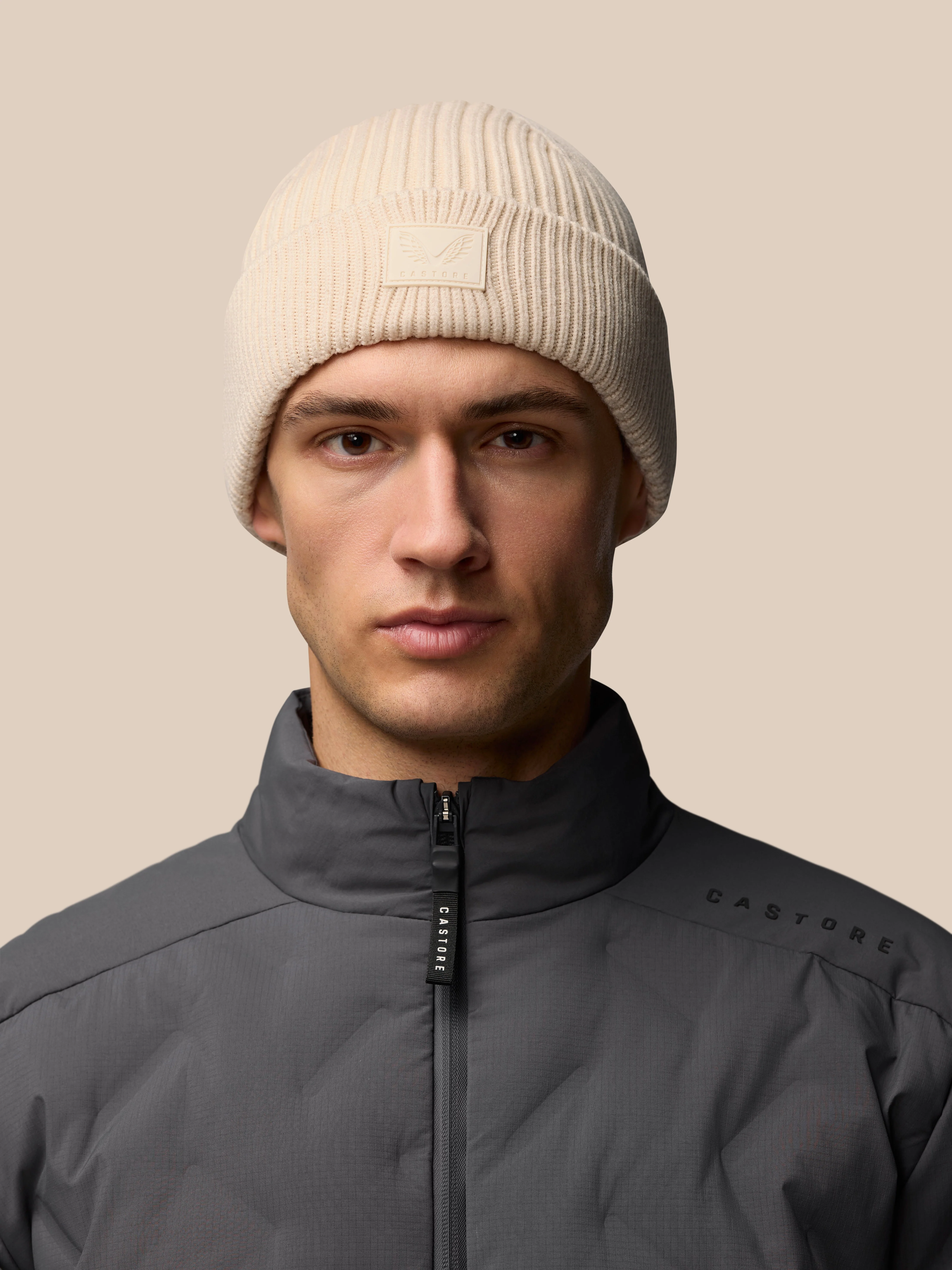 ACTIVE BEANIE - STONE - Image 2