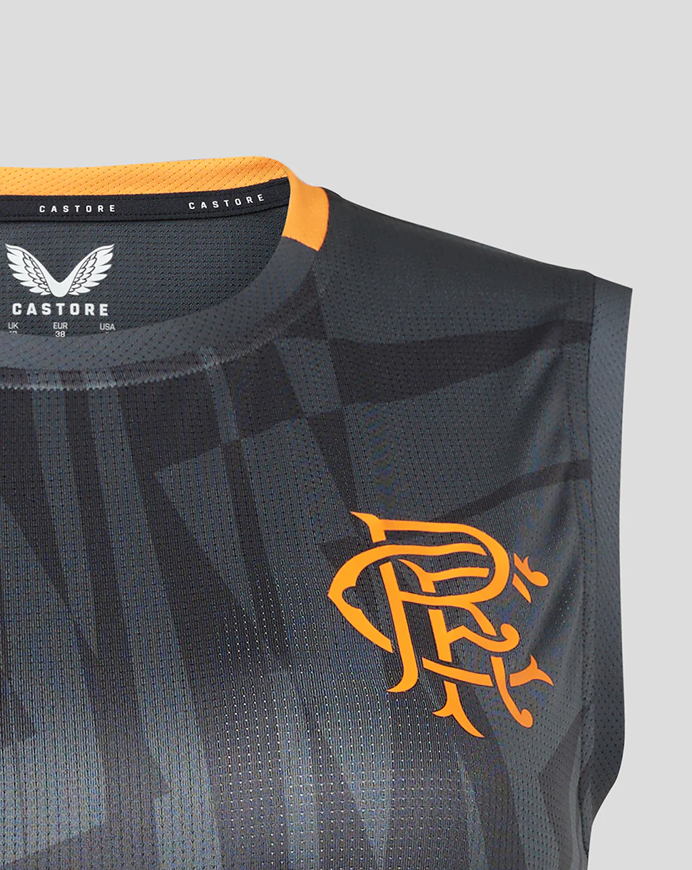 WOMENS 23/24 TRAINING VEST - GREY/ORANGE - Image 5