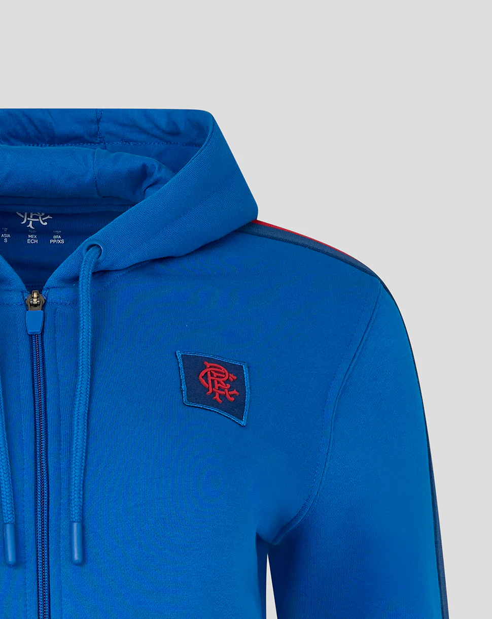 WOMENS 24/25 CLASSIC FULL ZIP HOODY - BLUE - Image 5