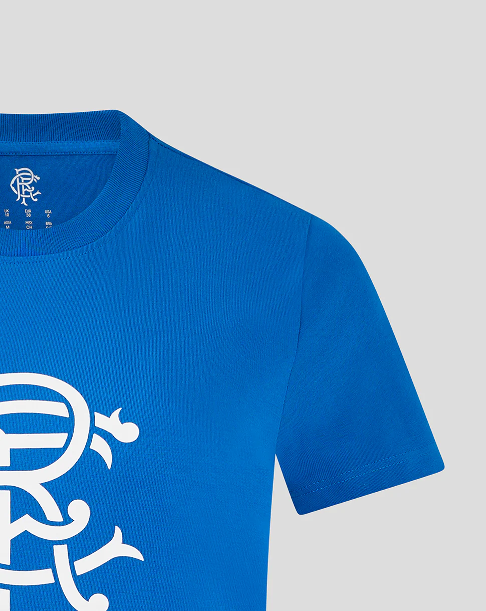 WOMENS CORE FAN CREST RANGERS TOP - BLUE - Image 3