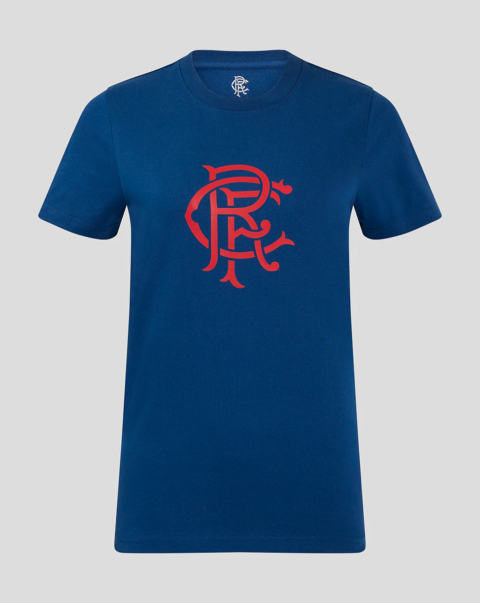 WOMENS CORE FAN CREST RANGERS TOP - NAVY