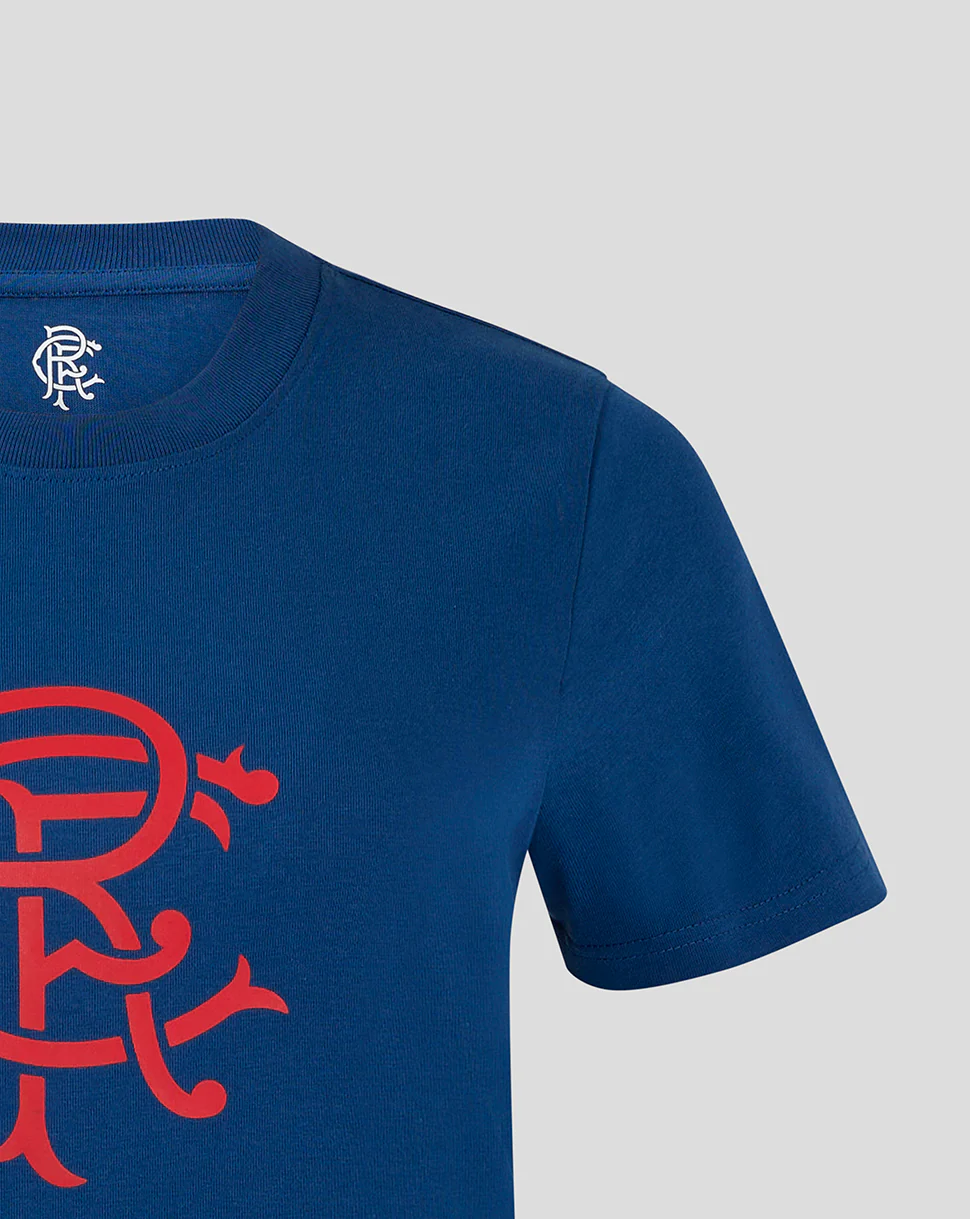 WOMENS CORE FAN CREST RANGERS TOP - NAVY - Image 3