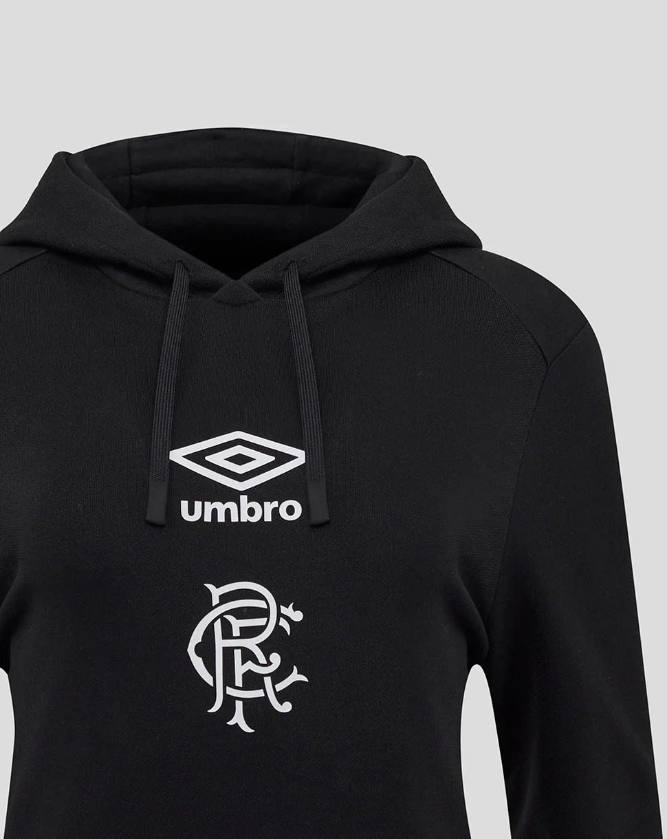 WOMENS 25/26 PRESENTATION LOGO HOODIE- CAVIAR - Image 3