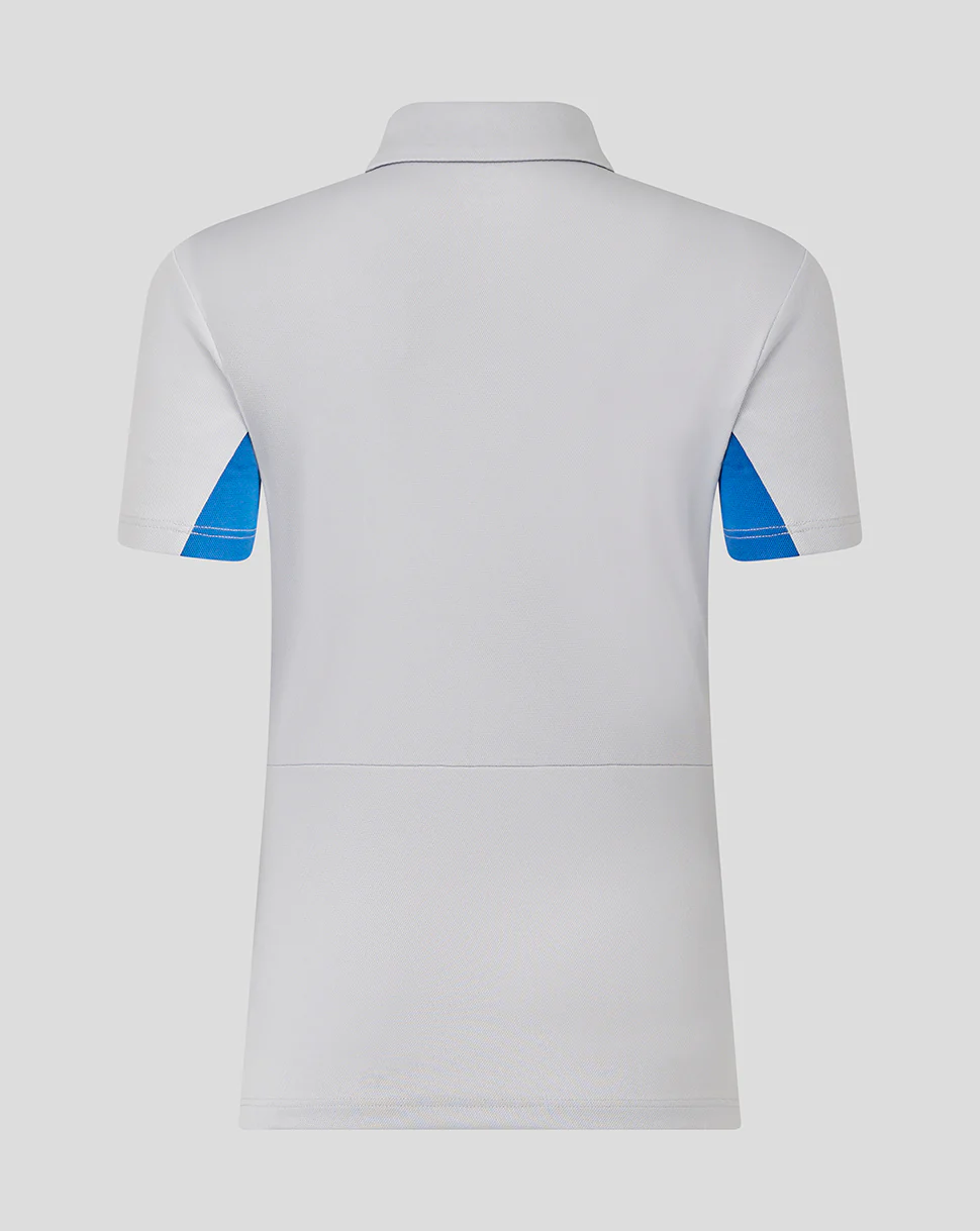 WOMENS 25/26 PRESENTATION POLY POLO - MICROCHIP/NAUTICA BLUE - Image 4