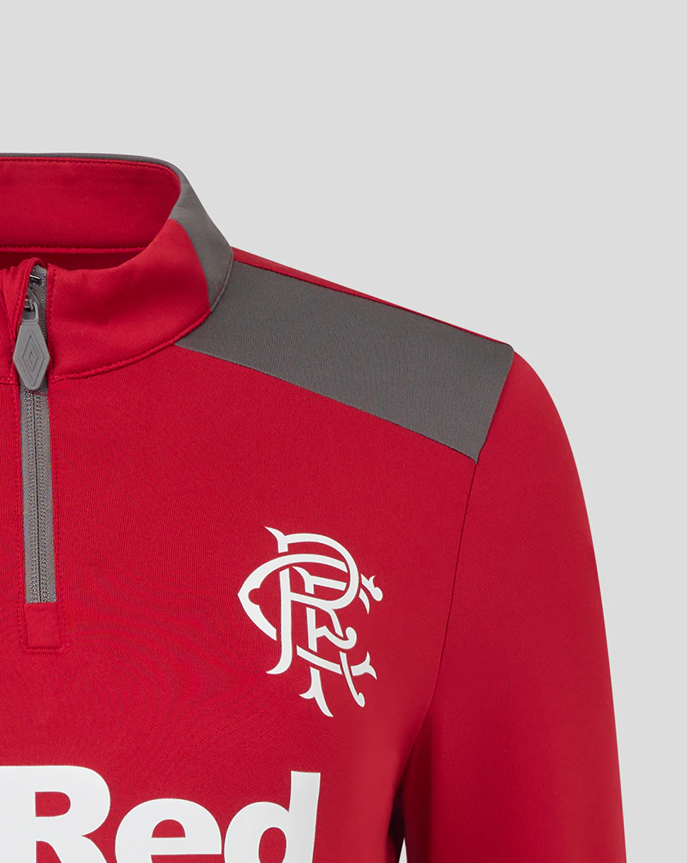 WOMENS 25/26 PLAYERS TRAINING QUARTER ZIP - RHYTHMIC RED - Image 2