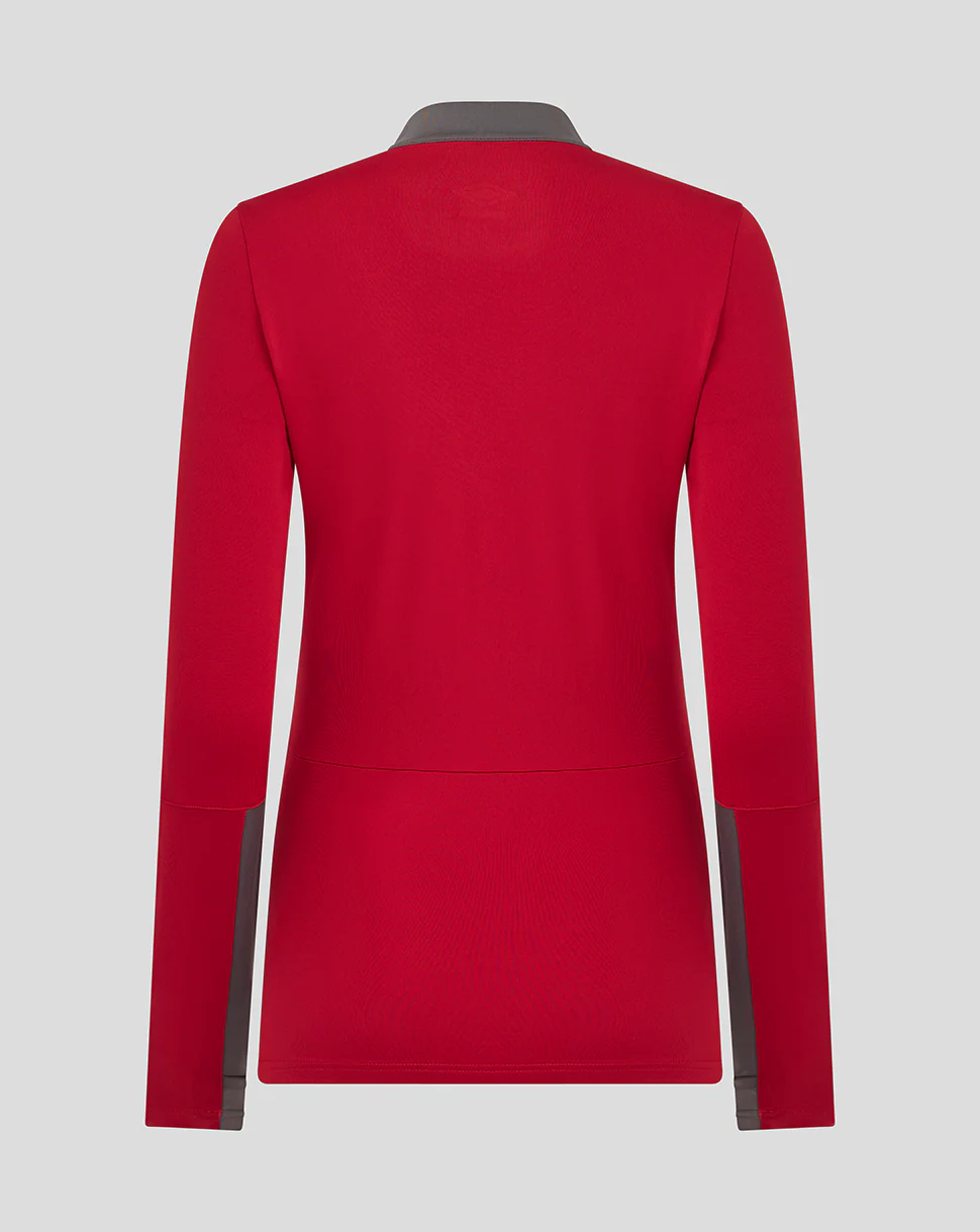 WOMENS 25/26 PLAYERS TRAINING QUARTER ZIP - RHYTHMIC RED - Image 3