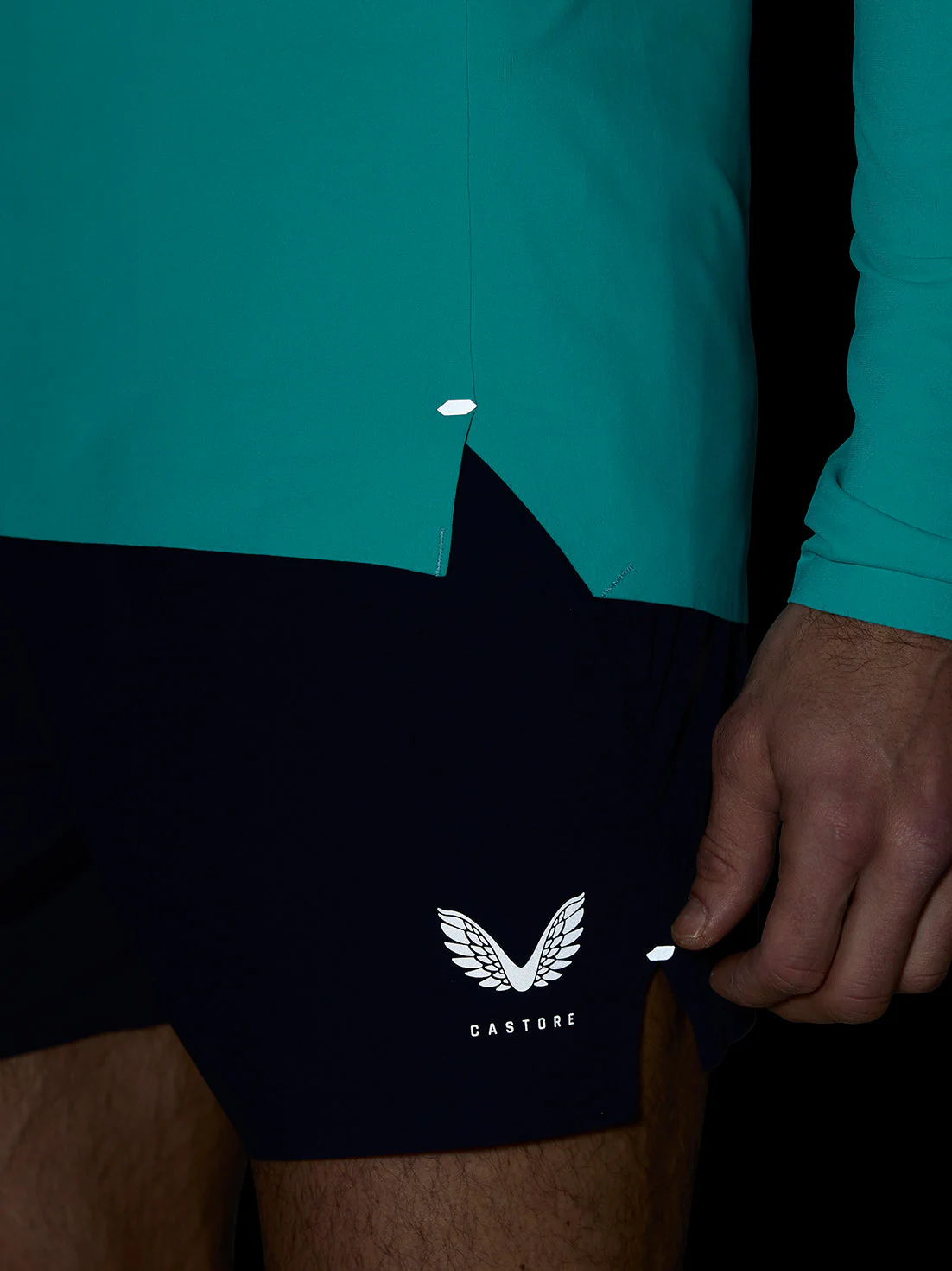 ZONE TRAINING 1/4 ZIP TOP - LIGHT AQUA - Image 6