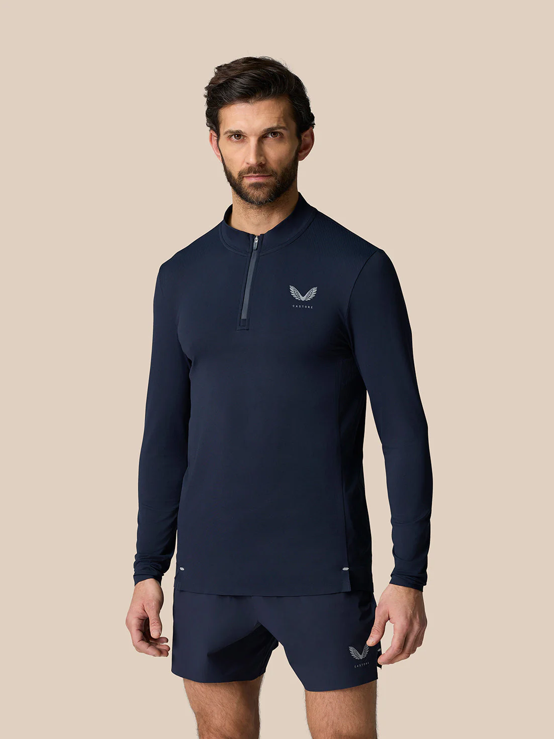 ZONE TRAINING 1/4 ZIP TOP - MIDNIGHT NAVY