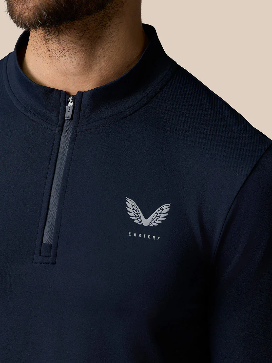 ZONE TRAINING 1/4 ZIP TOP - MIDNIGHT NAVY - Image 3